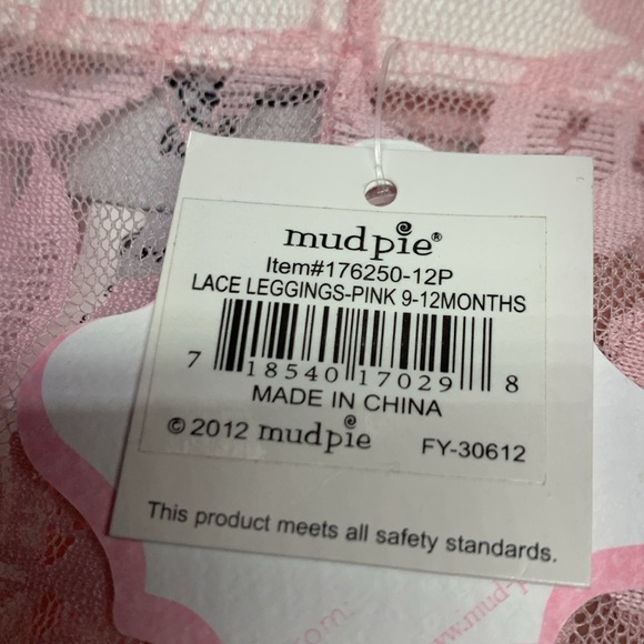 Mud Pie Pink Lace Baby Tights - Picture 5 of 8